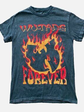 Vtg 90's Wash Wu-Tang Clan Protect Ya Neck Shirt Hip Hop Rap Tee Mens S